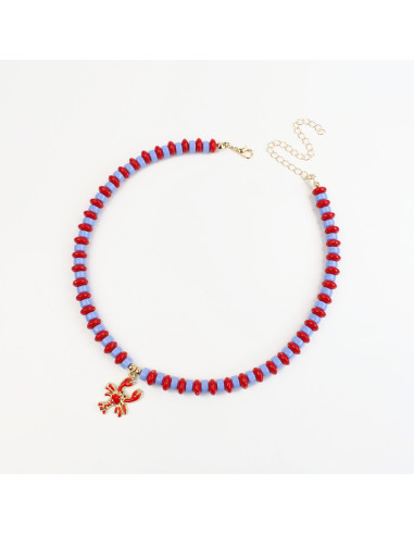 Collar de acrílico con dije | INFINITA MODA