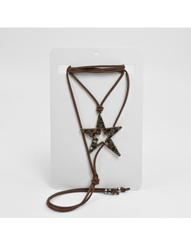 Collar Corbatero de Gamuza | Infinita Moda