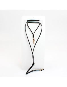 Collar Corbatero de Gamuza | Infinita Moda