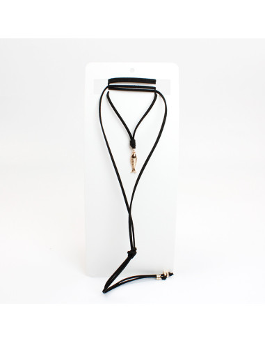 Collar Corbatero de Gamuza | Infinita Moda