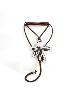 Collar Corbatero de Gamuza | Infinita Moda