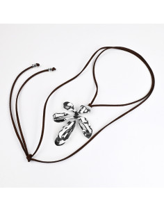 Collar Corbatero de Gamuza | Infinita Moda