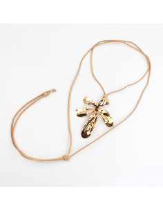Collar Corbatero de Gamuza | Infinita Moda