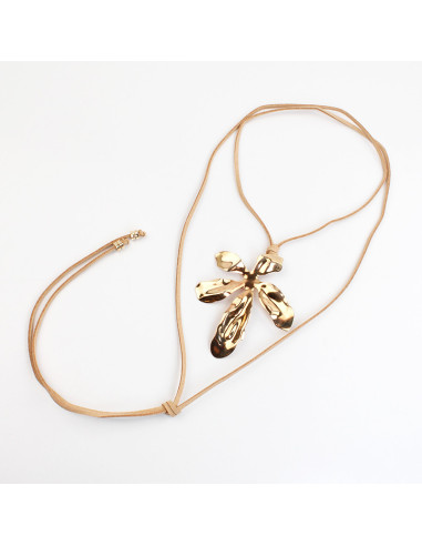 Collar Corbatero de Gamuza | Infinita Moda
