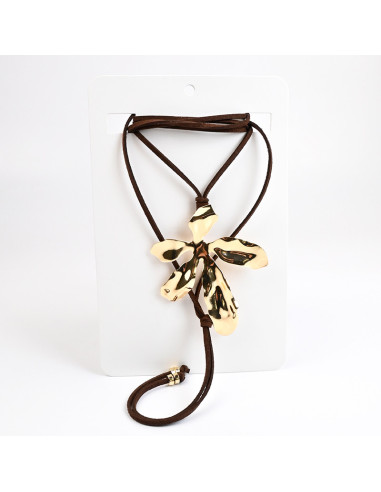 Collar Corbatero de Gamuza | Infinita Moda