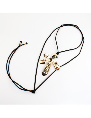 Collar Corbatero de Gamuza | Infinita Moda