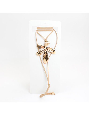 Collar Corbatero de Gamuza | Infinita Moda
