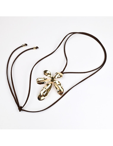 Collar Corbatero de Gamuza | Infinita Moda