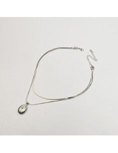 Collar doble cadena para venta mayorista