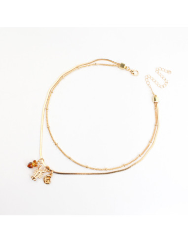 Collar doble cadena para venta mayorista | Infinita Moda