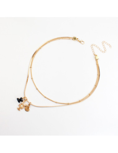 Collar doble cadena para venta mayorista | Infinita Moda