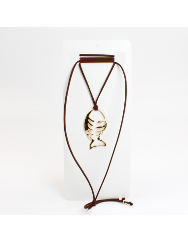 Collar Corbatero de Gamuza | Infinita Moda