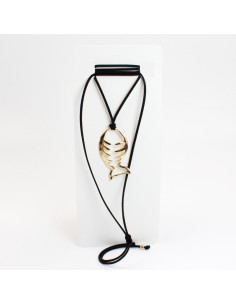 Collar Corbatero de Gamuza | Infinita Moda