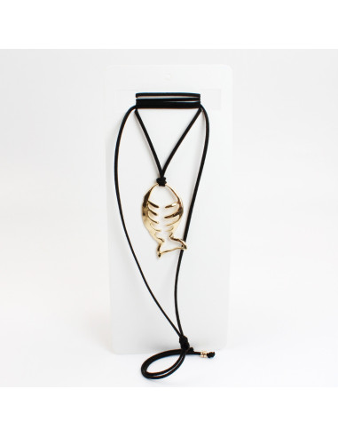 Collar Corbatero de Gamuza | Infinita Moda