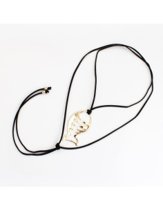 Collar Corbatero de Gamuza | Infinita Moda