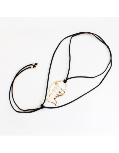 Collar Corbatero de Gamuza | Infinita Moda