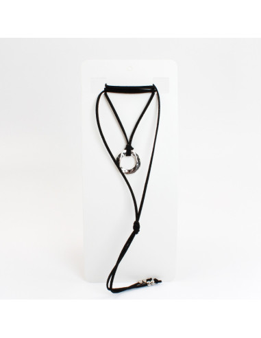 Collar Corbatero de Gamuza | Infinita Moda