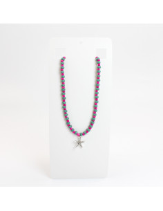 Collar de acrílico con dije | INFINITA MODA