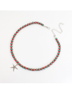 Collar de acrílico con dije | INFINITA MODA