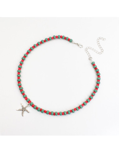 Collar de acrílico con dije | INFINITA MODA