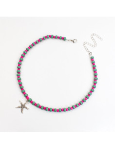 Collar de acrílico con dije | INFINITA MODA