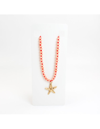 Collar de acrílico con dije | INFINITA MODA