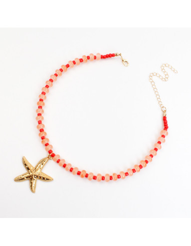 Collar de acrílico con dije | INFINITA MODA