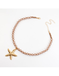 Collar de acrílico con dije | INFINITA MODA