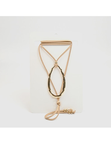 Collar Corbatero de Gamuza | Infinita Moda