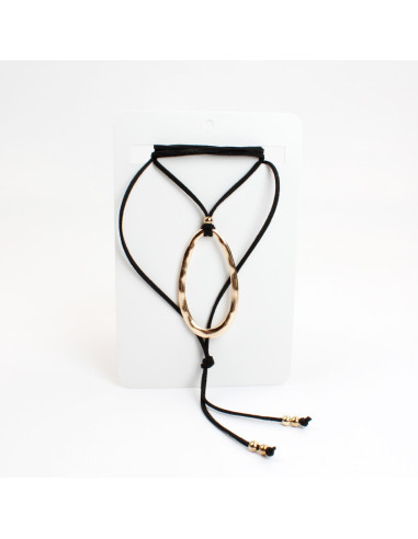 Collar Corbatero de Gamuza | Infinita Moda