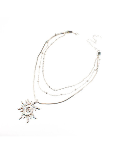 Collar cadena triple con dije | INFINITA MODA