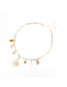 Collar de cadena con charms | INFINITA MODA