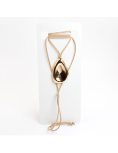 Collar Corbatero Gamuza | INFINITA MODA