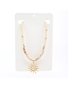 Collar Enhebrado Sol Dorado | Infinita Moda