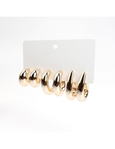 Set de Aros Chunky | INFINITA MODA