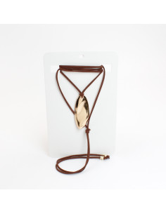Collar Corbatero de Gamuza | Infinita Moda