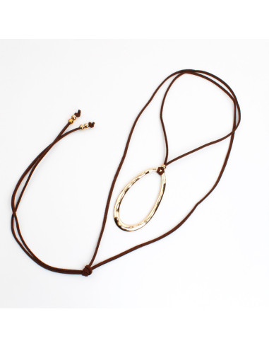 Collar Corbatero de Gamuza | Infinita Moda