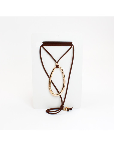 Collar Corbatero de Gamuza | Infinita Moda