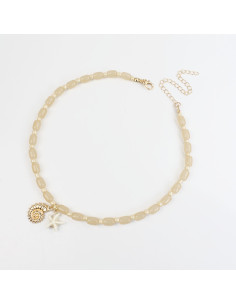 Collar de acrílico con dijes | INFINITA MODA