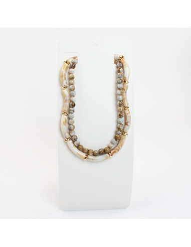 Collar Doble de Acrílico de Piezas Grandes por Mayor | Infinita Moda