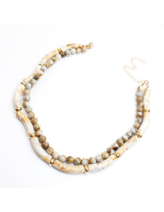Collar Doble de Acrílico de Piezas Grandes por Mayor | Infinita Moda