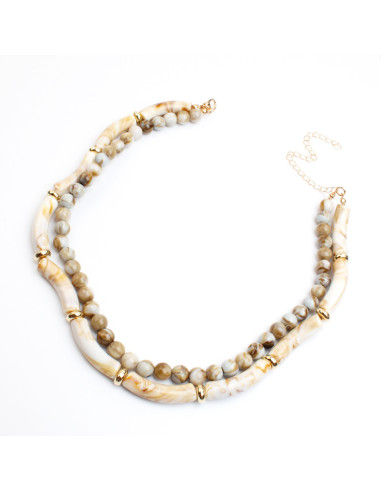 Collar Doble de Acrílico de Piezas Grandes por Mayor | Infinita Moda