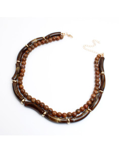 Collar Doble de Acrílico de Piezas Grandes por Mayor | Infinita Moda