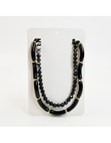Collar Doble de Acrílico de Piezas Grandes por Mayor | Infinita Moda
