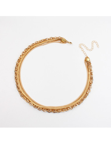 Collar Triple Cadena | Infinita Moda | Mayorista