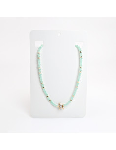Collar de Piedras de Cristal con Estrella de Mar | Mayorista