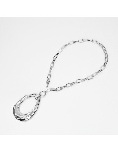 Collar de Cadena con Dije Circular| Collares por Mayor en tendencia