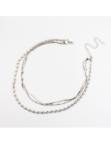 Collar Triple Cadena | Infinita Moda | Mayorista