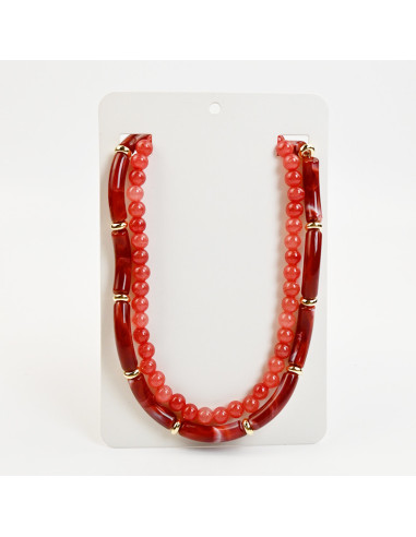 Collar Doble de Acrílico de Piezas Grandes por Mayor | Infinita Moda