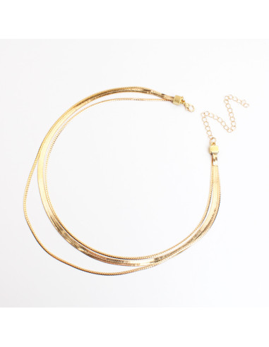 Collar Triple Cadena | Infinita Moda | Mayorista